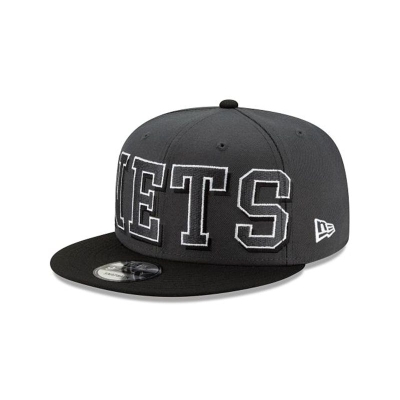 Brooklyn Nets Gorra | New Era NBA Block Font 9fifty Snapback Cap Mexico - Negros